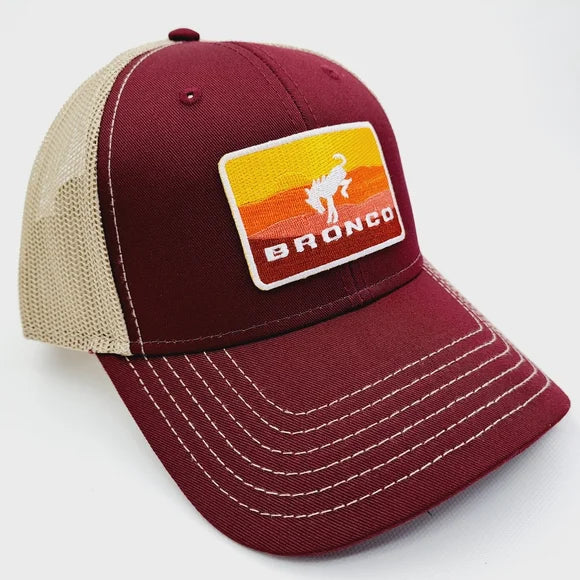 Bronco Embroidered Patch Trucker Baseball Cap Hat Mesh