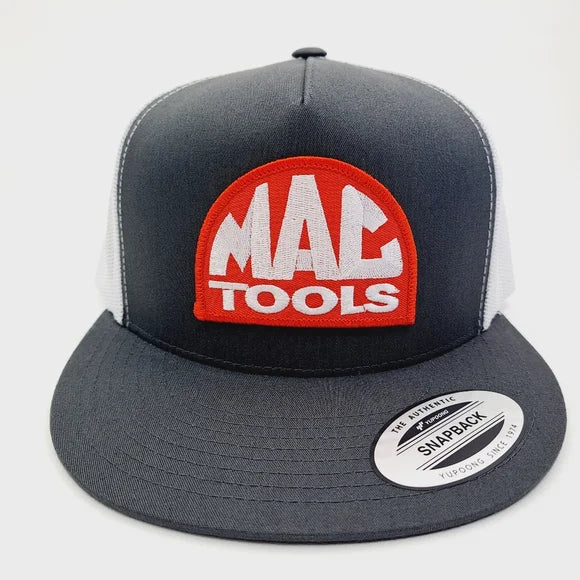 MAC Tools Flat Bill Trucker Embroidered Patch Mesh Snapback Cap Hat