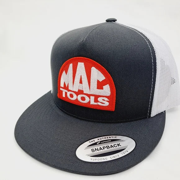 MAC Tools Flat Bill Trucker Embroidered Patch Mesh Snapback Cap Hat