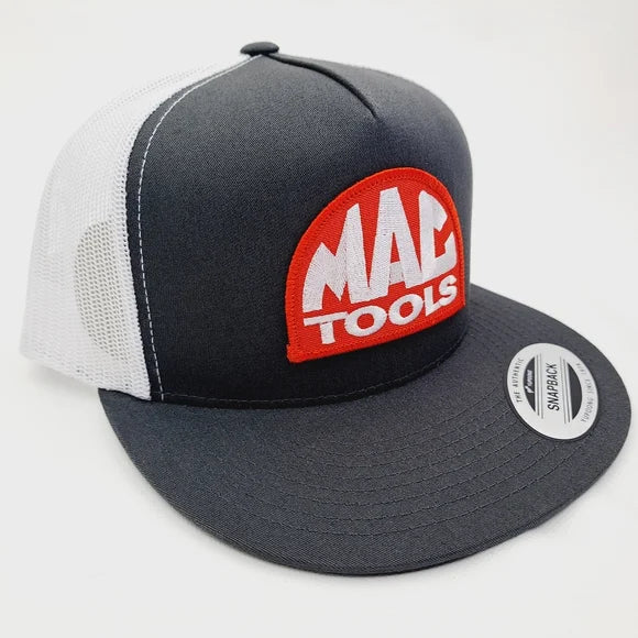 MAC Tools Flat Bill Trucker Embroidered Patch Mesh Snapback Cap Hat