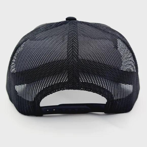 MAC Tools Flat Bill Trucker Embroidered Patch Mesh Snapback Cap Hat Black