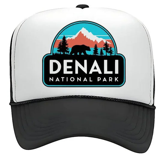 Denali National Park Foam Trucker Mesh Snapback Cap Hat