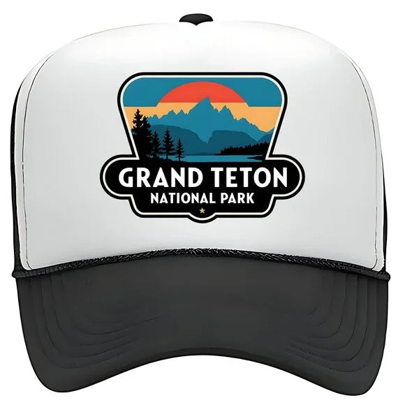 Grand Teton National Park Foam Mesh Snapback Cap Hat