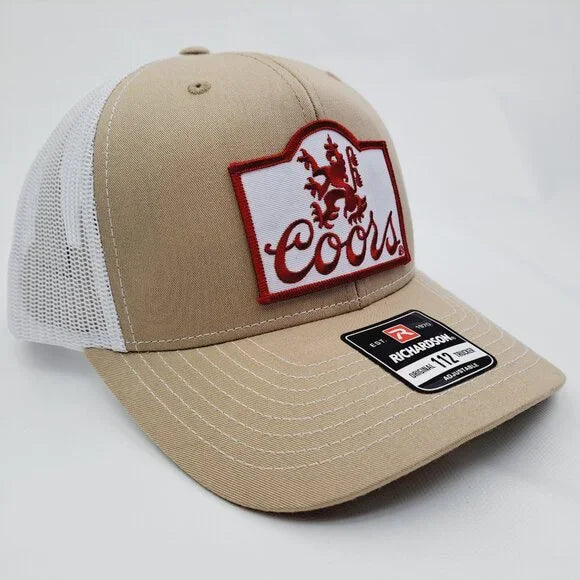 Coors Embroidered Patch Richardson 112 Trucker Mesh Snapback Hat Cap