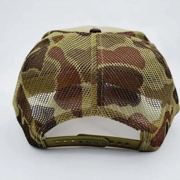 King Ranch Foam Trucker Mesh Snapback Hat Embroidered Patch Camouflage