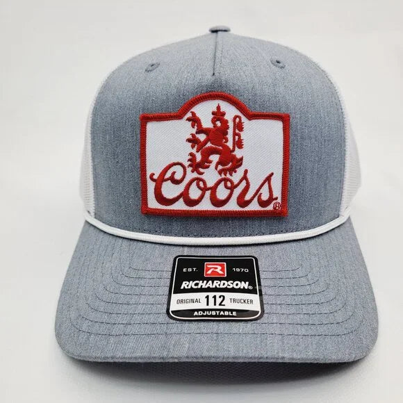 Coors Embroidered Patch Richardson 112 Trucker Mesh Snapback Hat Cap