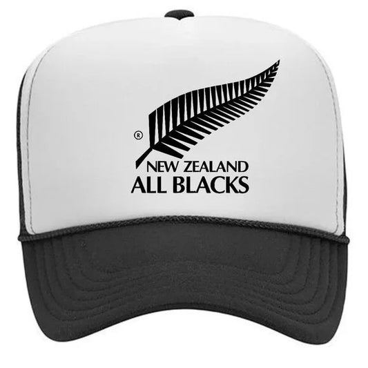 New Zealand All Blacks Rugby Foam Trucker Mesh Snapback Hat Cap
