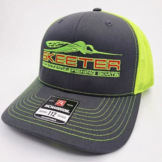 Skeeter Boats Richardson 112 Trucker Mesh Snapback Hat Cap Hi-Vis Yellow