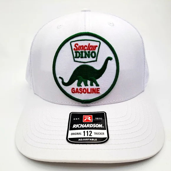 Sinclair Dino Gasoline Embroidered Patch Richardson Trucker Mesh Snapback Cap