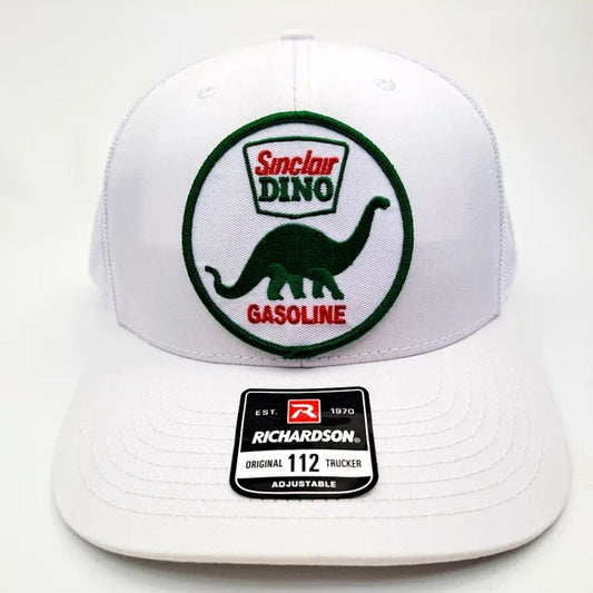 Sinclair Dino Gasoline Embroidered Patch Richardson Trucker Mesh Snapback Cap