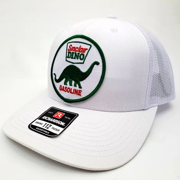 Sinclair Dino Gasoline Embroidered Patch Richardson Trucker Mesh Snapback Cap