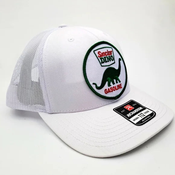 Sinclair Dino Gasoline Embroidered Patch Richardson Trucker Mesh Snapback Cap