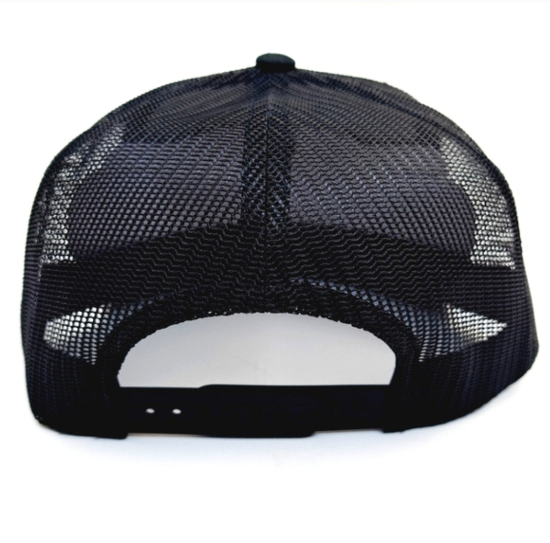 Cowboy Cartel Flat Bill Trucker Mesh Snapback Black Yupoong 6006