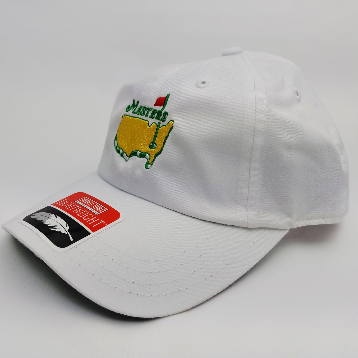 Masters Golf Embroidered Relaxed Dad Cap White Cotton American Needle