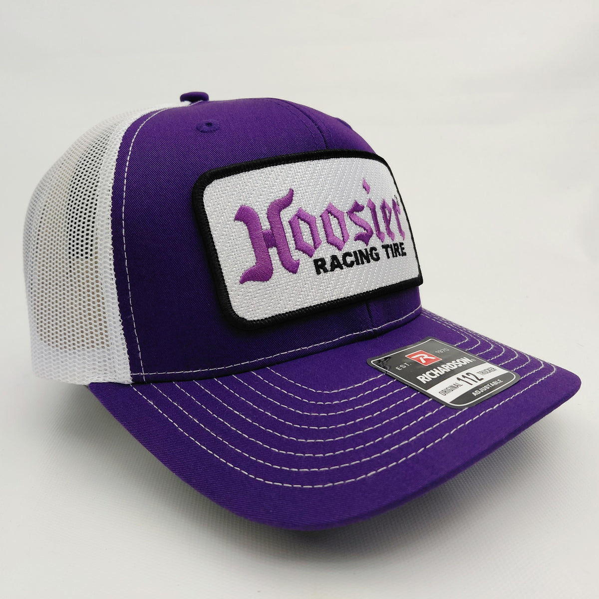 Richardson 112 Trucker Hoosier Embroidered Patch Mesh Snapback Cap Hat