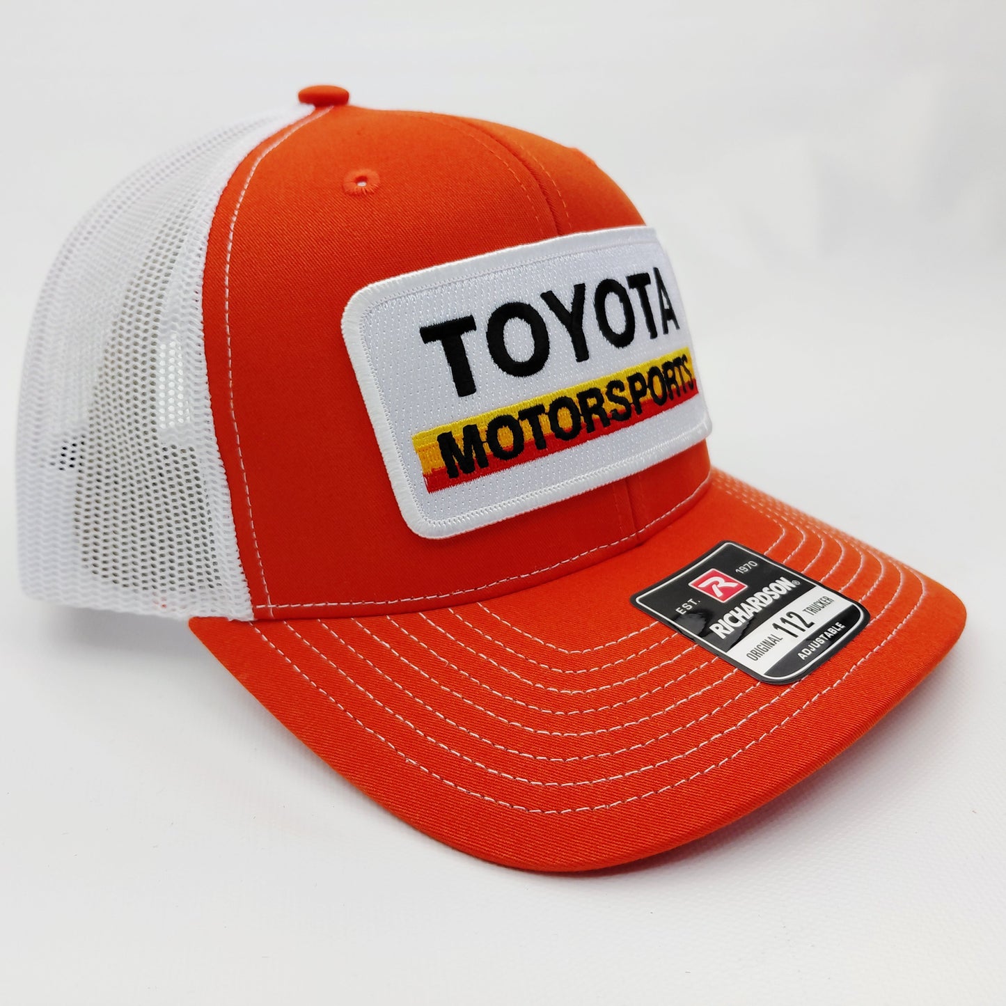 Toyota Motorsports Patch Richardson 112 Trucker Mesh Snapback Cap Hat Orange