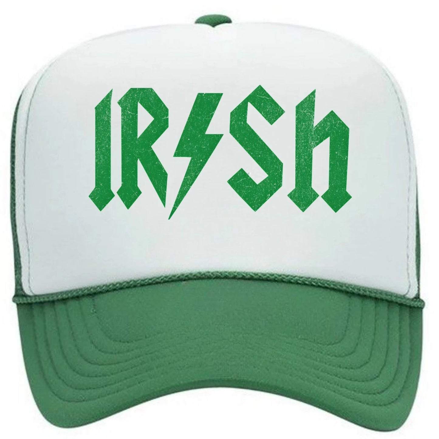 St. Patrick's Day Lucky Irish Hat Foam Trucker Snapback Cap Green