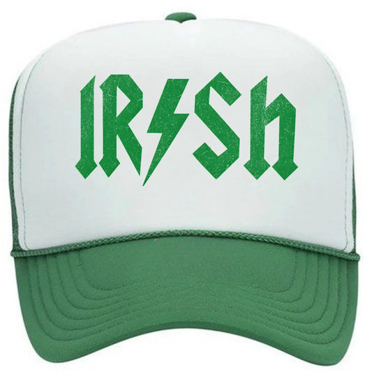 St. Patrick's Day Lucky Irish Hat Foam Trucker Snapback Cap Green