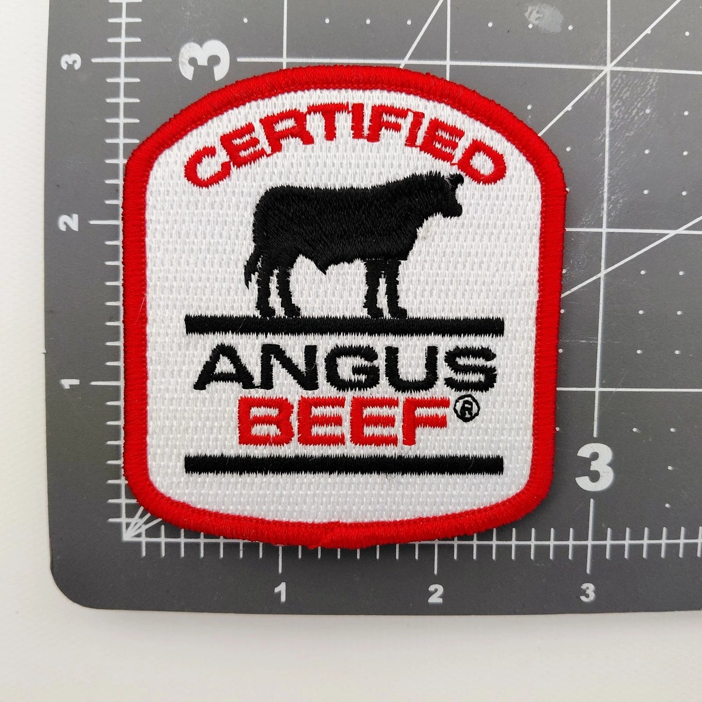 Certified Angus Beef Rancher Farmer Embroidered Patch for Caps Jackets
