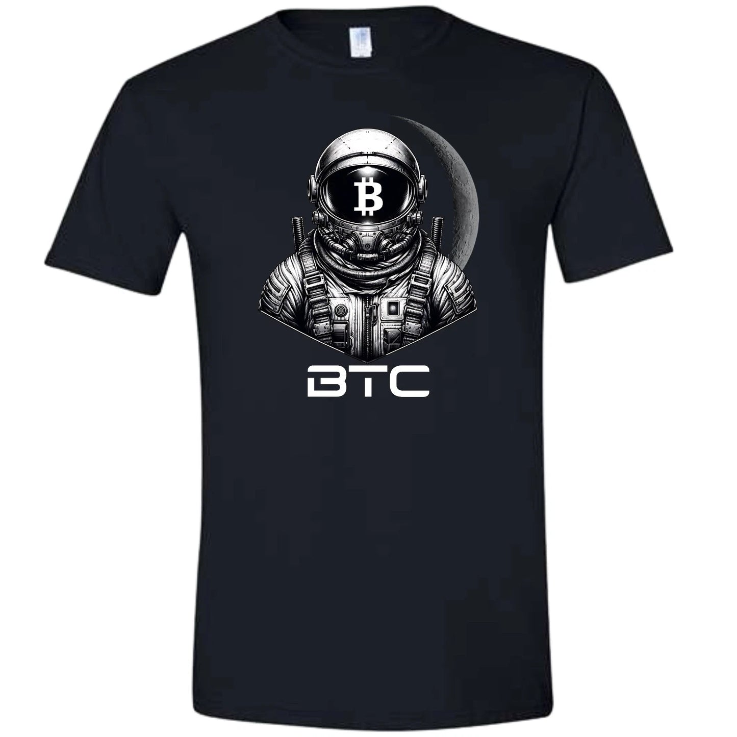 BTC Bit Coin Crypto Currency Trading T-shirt Unisex Black