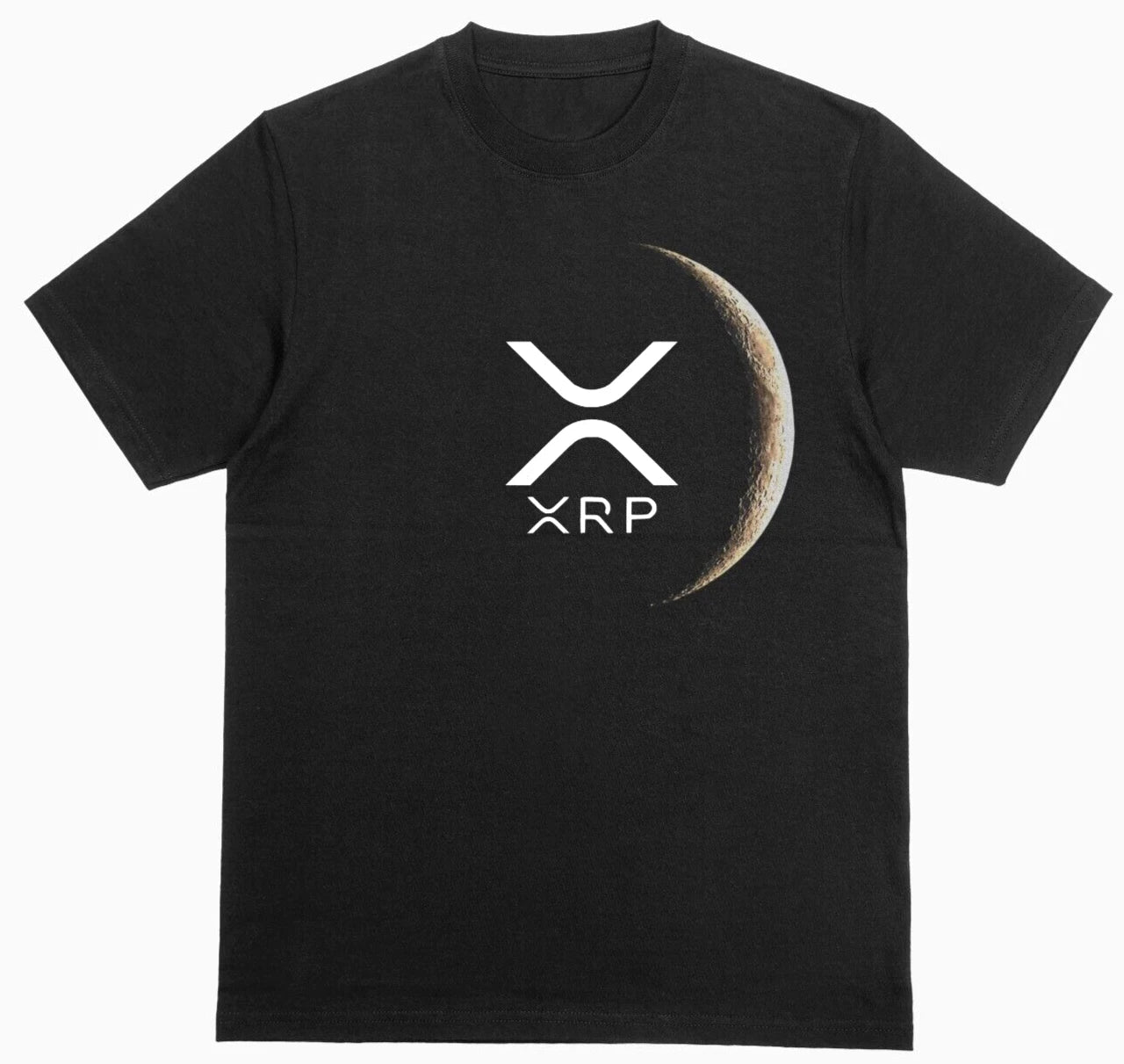 XRP Crypto Currency Coin T-shirt Unisex 100% Cotton Black