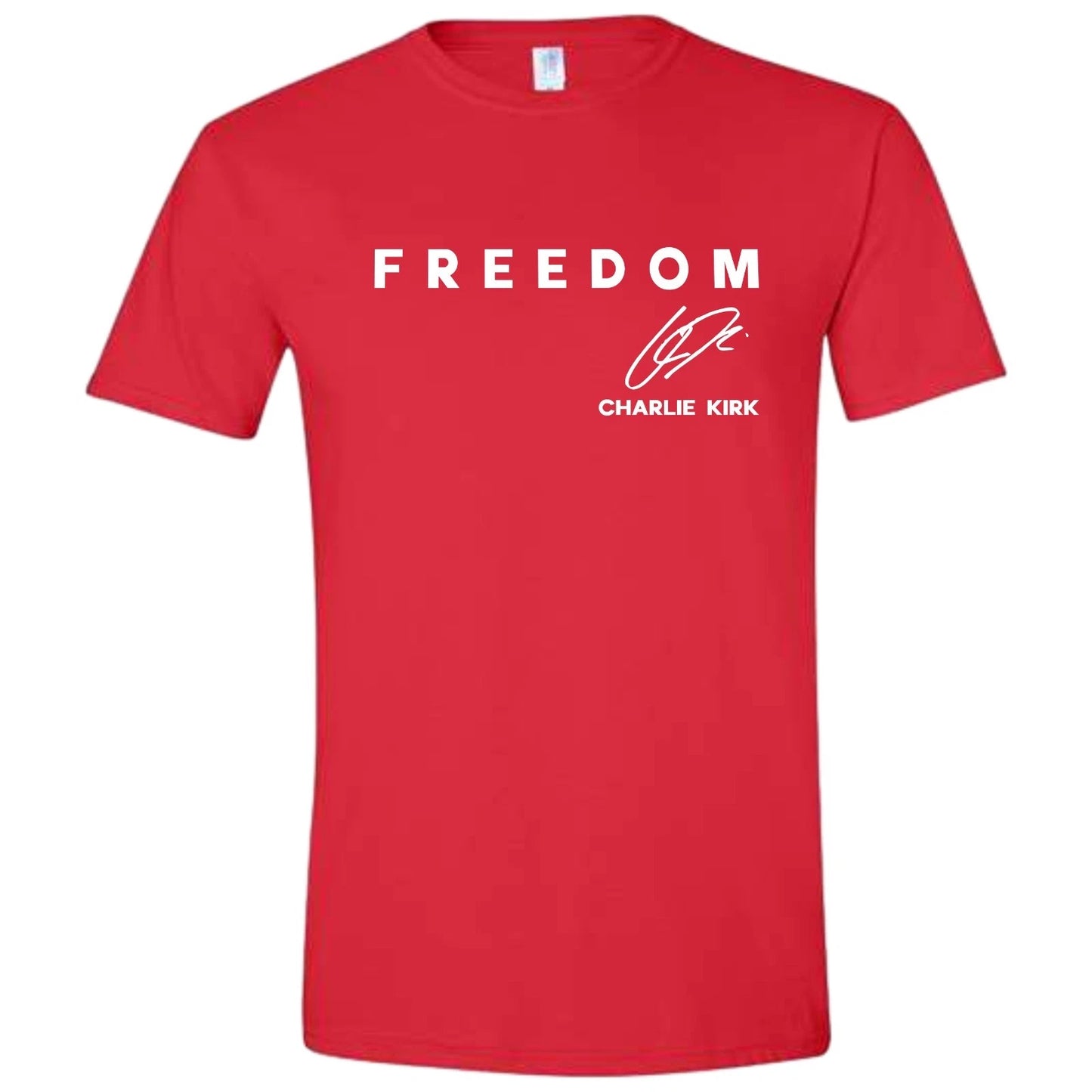 FREEDOM Charlie Memorial Remembrance T-shirt Red