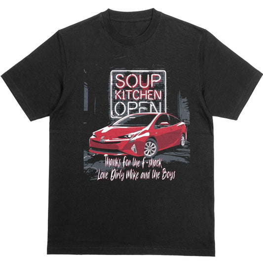 The Other Guys Movie Soup Kitchen Dirty Mike and the boys T-shirt Red Prius