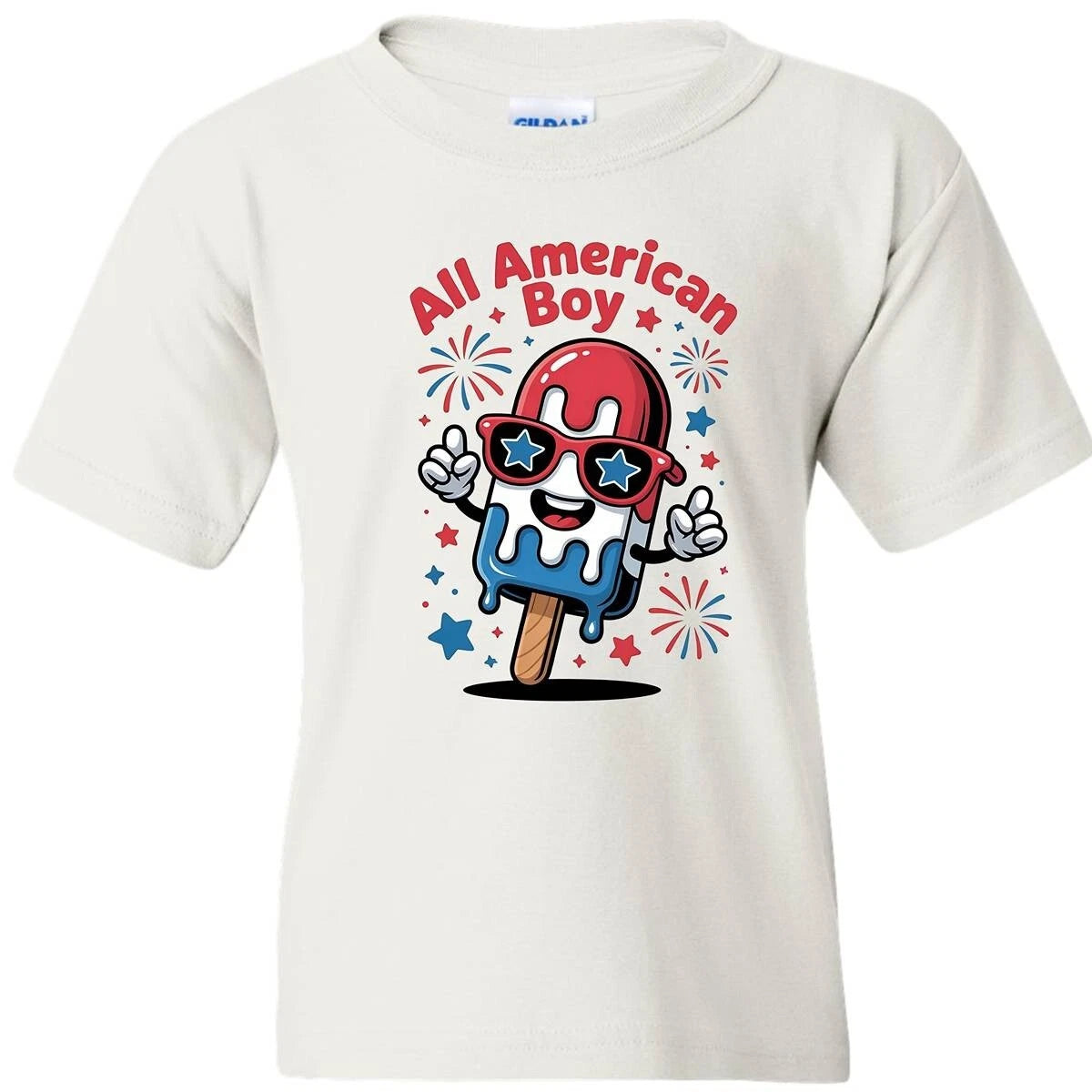 All American Boy Kids T-shirt 4th of July Celebration