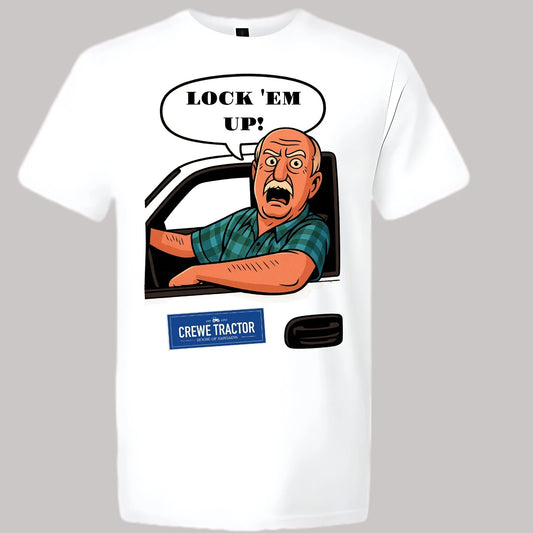 Trey Taylor Crewe Tractor Lock 'Em Up! Men's T-shirt