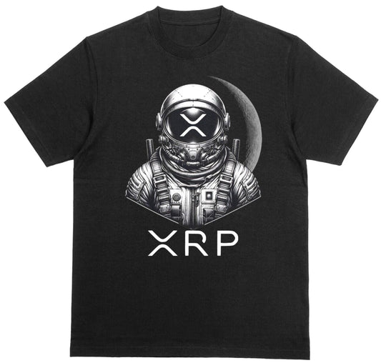 XRP Crypto Currency Coin T-shirt Unisex 100% Cotton Black