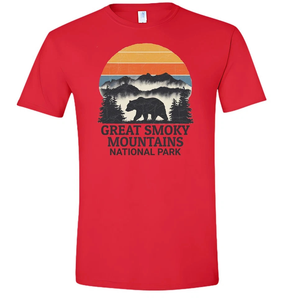 Great Smoky Mountains National Park T-Shirt Bear Nature Hiking Outdoors