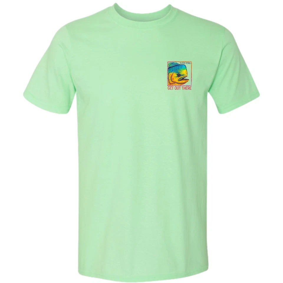 Black Pond Saltwater Series Men's T-shirt Offshore Fishing Mahi Dorado Dolphin
