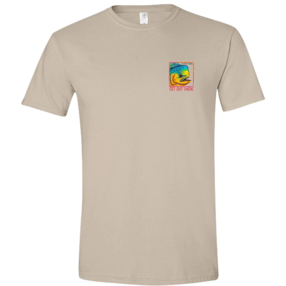 Black Pond Saltwater Series Men's T-shirt Offshore Fishing Mahi Dorado Dolphin