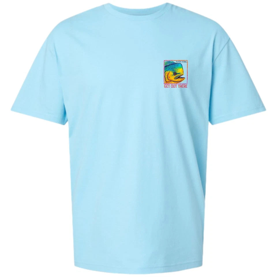 Black Pond Saltwater Series Men's T-shirt Offshore Fishing Mahi Dorado Dolphin
