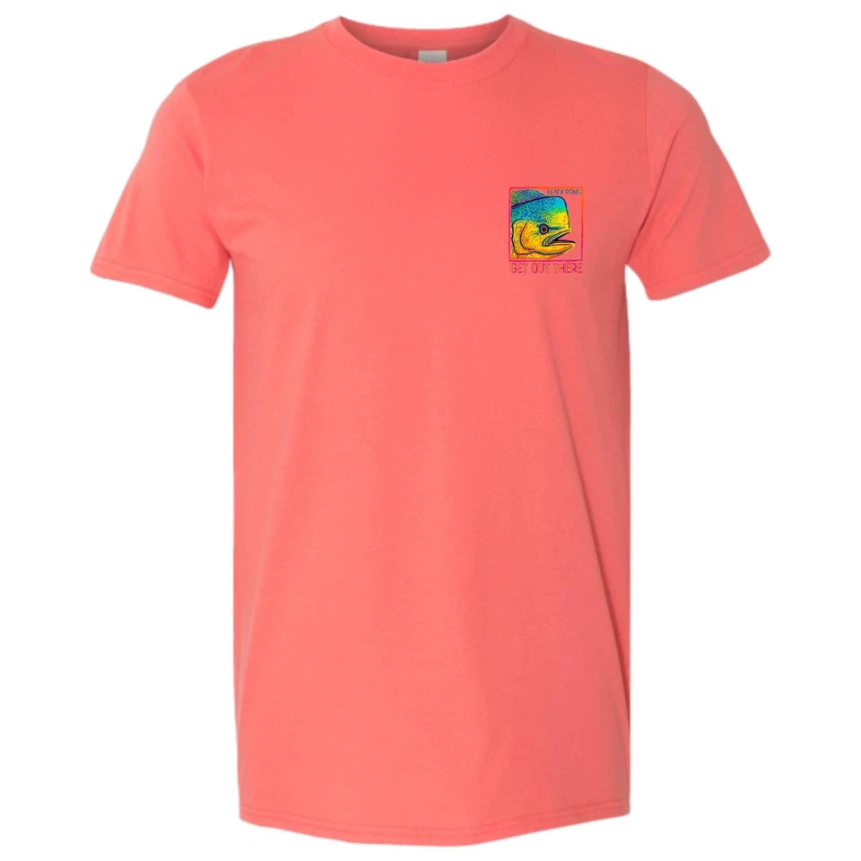 Black Pond Saltwater Series Men's T-shirt Offshore Fishing Mahi Dorado Dolphin