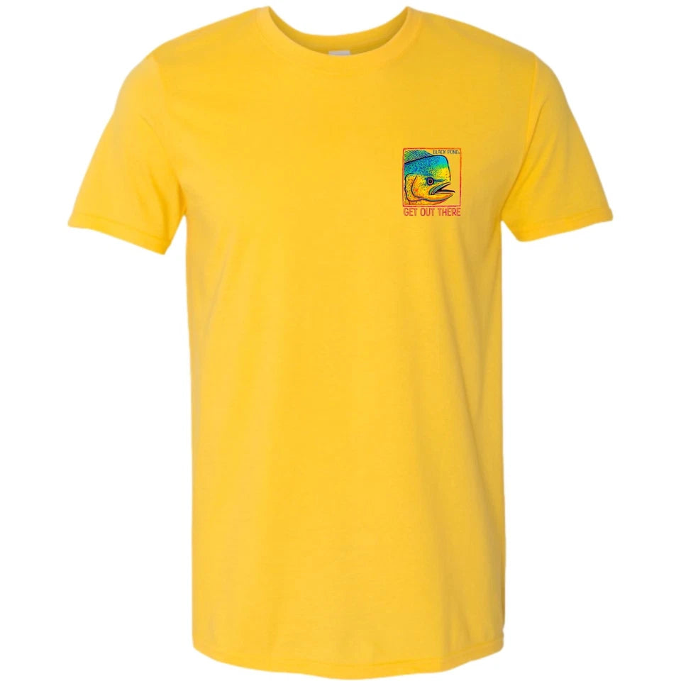 Black Pond Saltwater Series Men's T-shirt Offshore Fishing Mahi Dorado Dolphin
