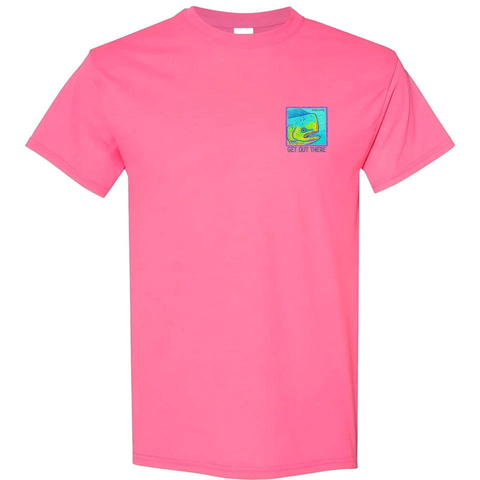 Black Pond Saltwater Series Men's T-shirt Offshore Fishing Mahi Dorado Dolphin