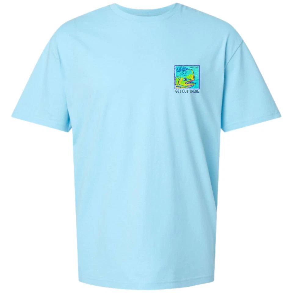 Black Pond Saltwater Series Men's T-shirt Offshore Fishing Mahi Dorado Dolphin