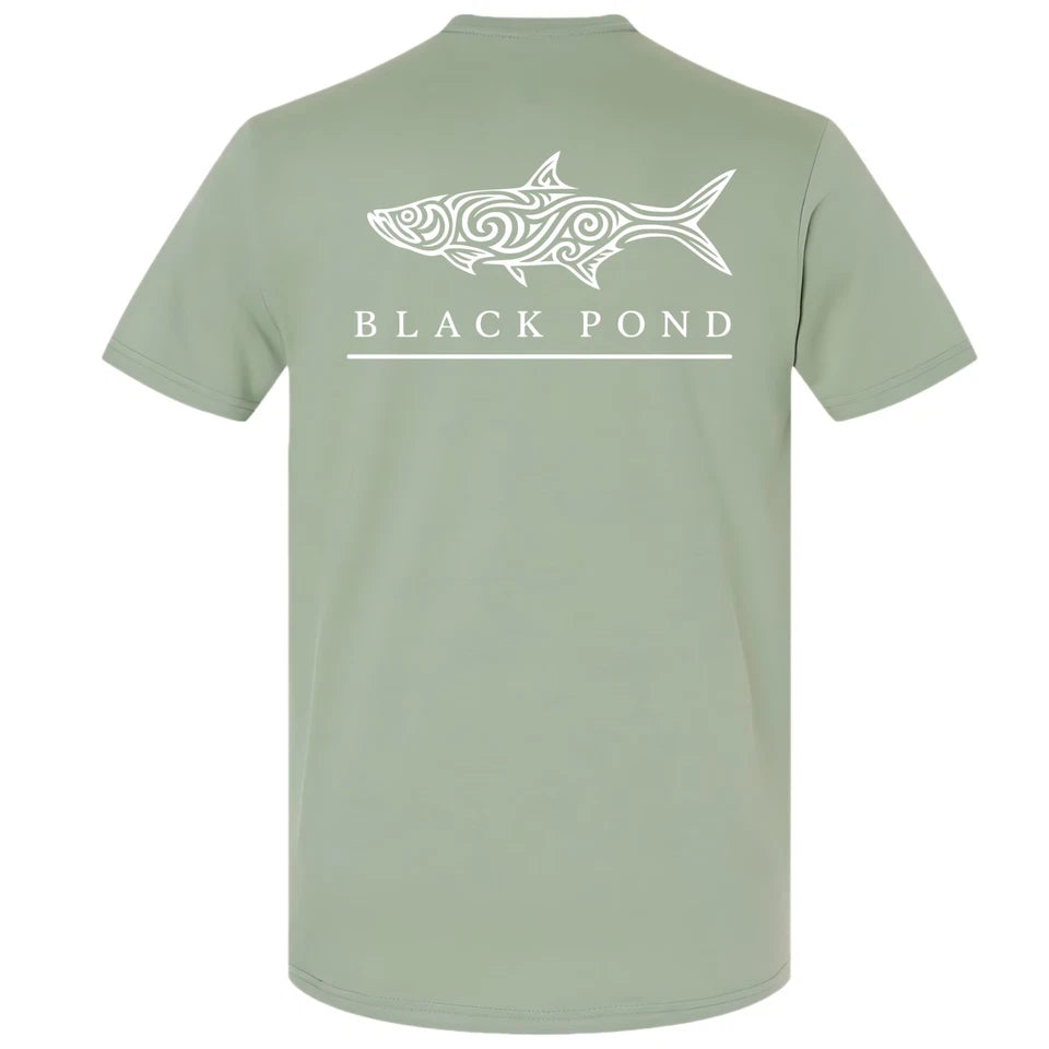 Black Pond Saltwater Series Tarpon Men's T-shirt Offshore Fishing
