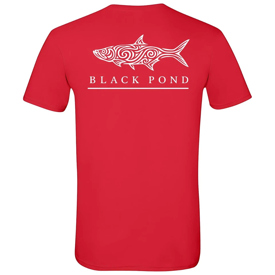 Black Pond Saltwater Series Tarpon Men's T-shirt Offshore Fishing