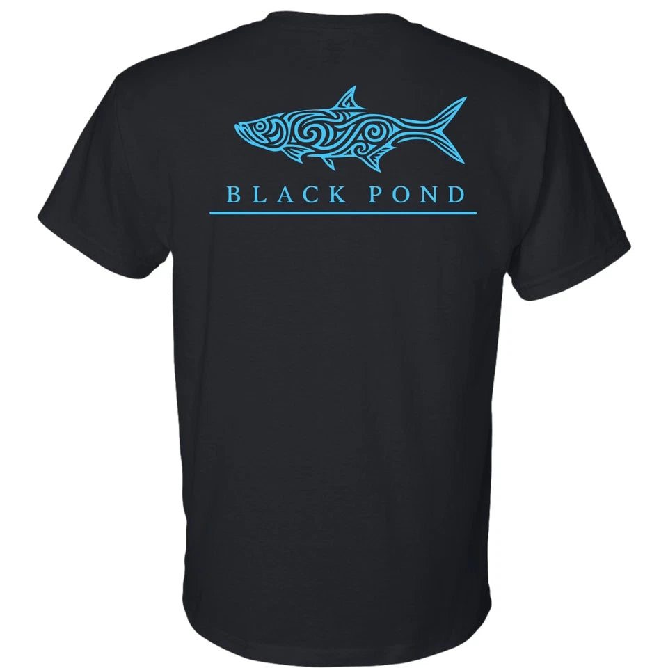 Black Pond Saltwater Series Tarpon Men's T-shirt Offshore Fishing