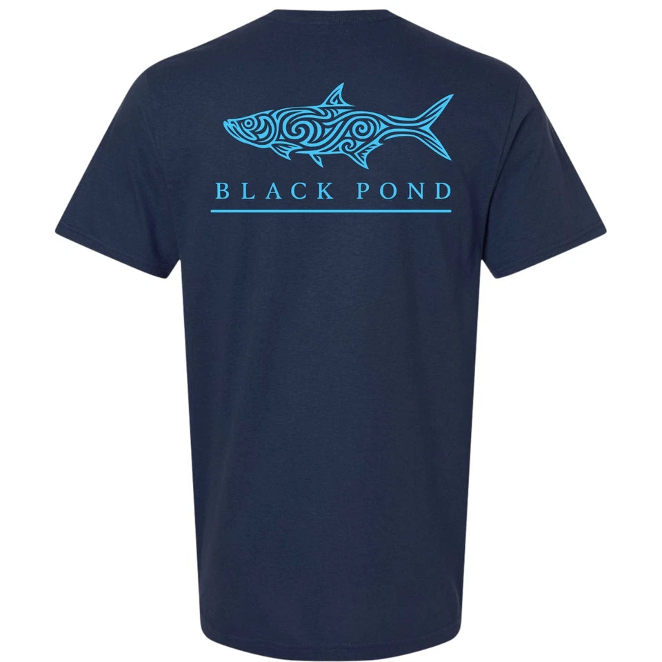 Black Pond Saltwater Series Tarpon Men's T-shirt Offshore Fishing