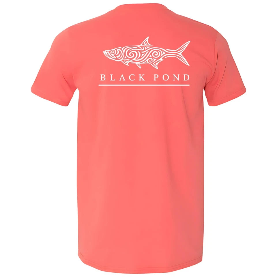 Black Pond Saltwater Series Tarpon Men's T-shirt Offshore Fishing