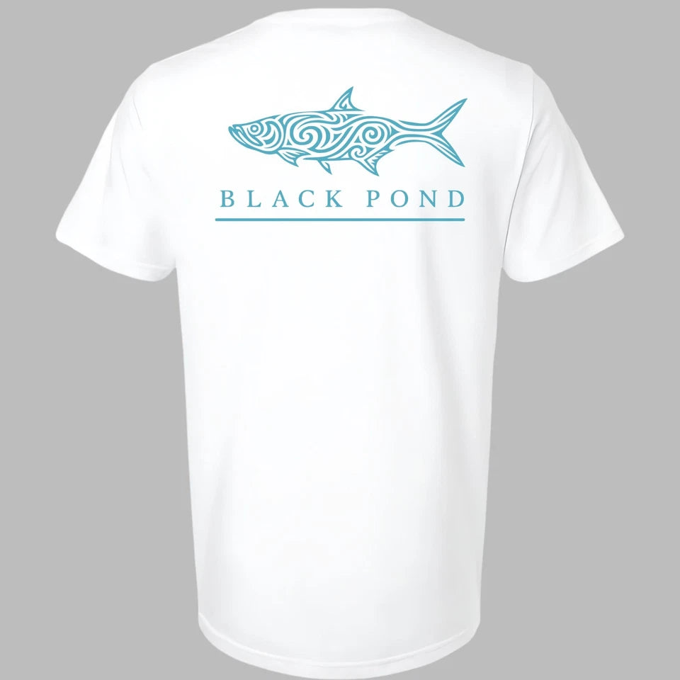 Black Pond Saltwater Series Tarpon Men's T-shirt Offshore Fishing