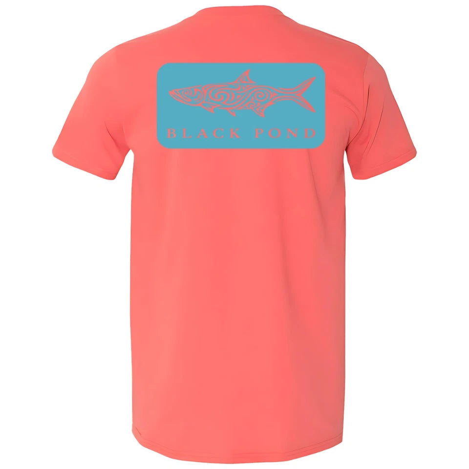 Black Pond Saltwater Series Tarpon Men's T-shirt Offshore Fishing