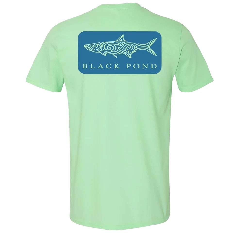 Black Pond Saltwater Series Tarpon Men's T-shirt Offshore Fishing