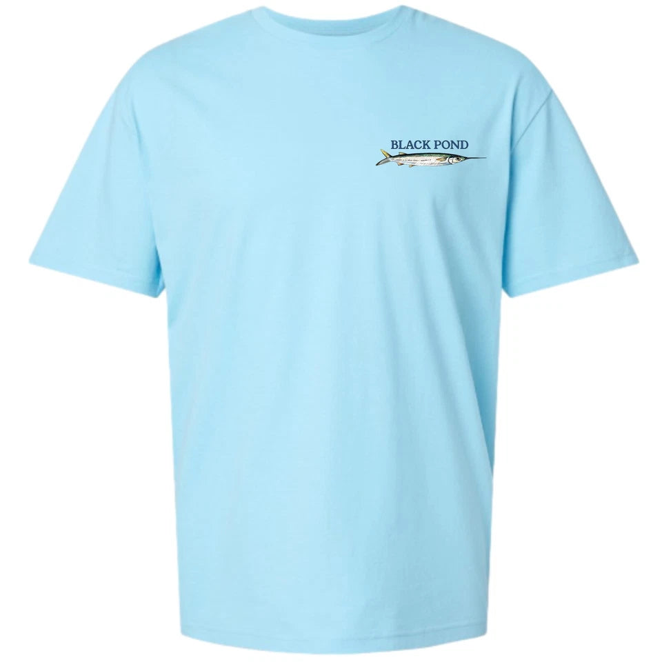 Black Pond Saltwater Series Yellow Fin Tuna Men's T-shirt Offshore Fishing