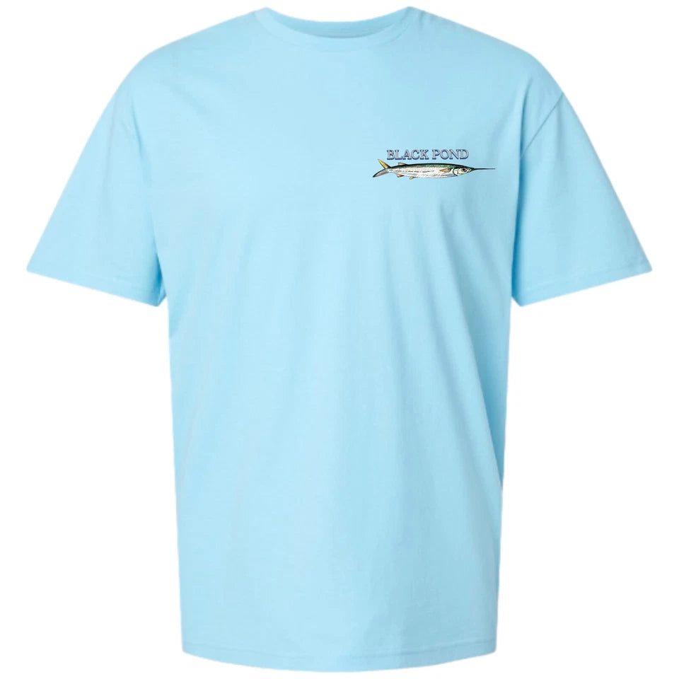Black Pond Saltwater Series Men's T-shirt Offshore Fishing Flag Mahi Tuna Marlin