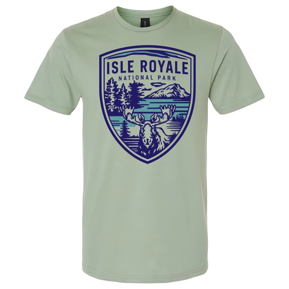 Isle Royale National Park T-Shirt Moose Nature Hiking Outdoors