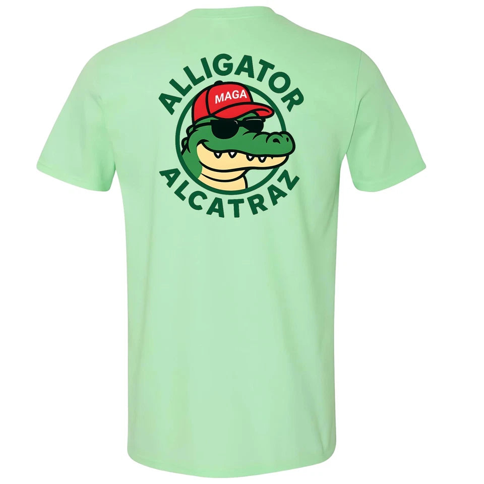 Alligator Alcatraz T-shirt Political Republican Party Merch